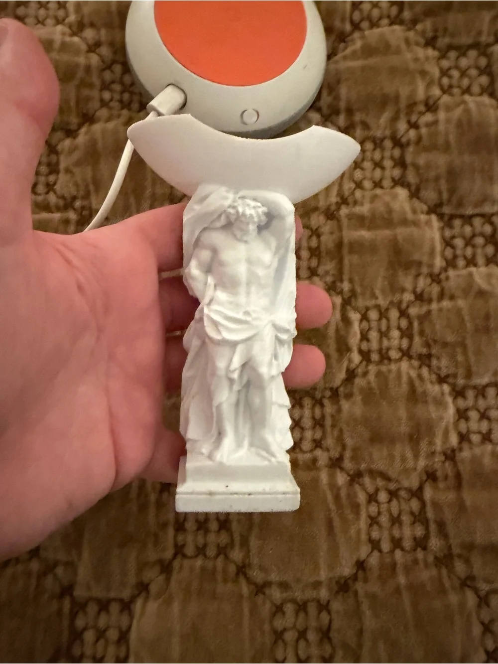 Google Home Speaker with Roman Decorative Stand